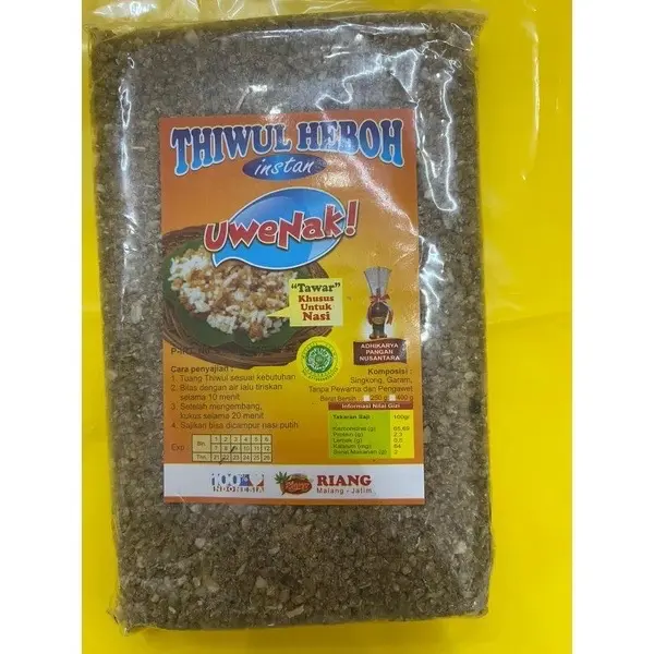 Tiwul  (ori/tiwul hitam)halal 400g