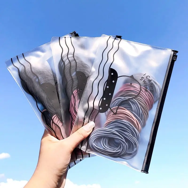 [PROMO] T18 IKAT RAMBUT KOREA | KARET RAMBUT 100 PCS + ZIP LOCK POUCH