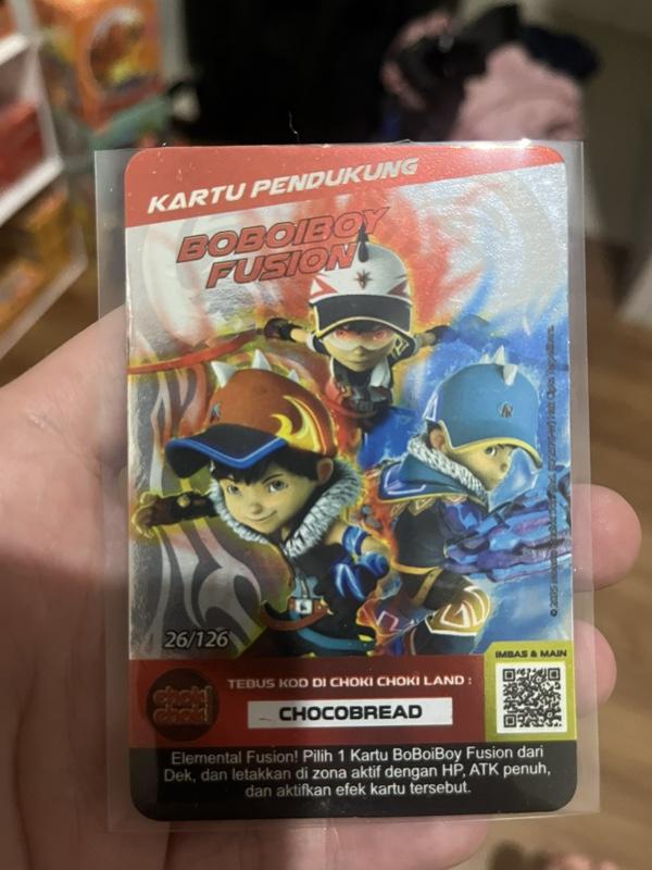 Kartu Boboiboy Choki-Choki Monsta Galaxy Card Hologram AR SATUAN Baru dan Aman untuk Koleksi