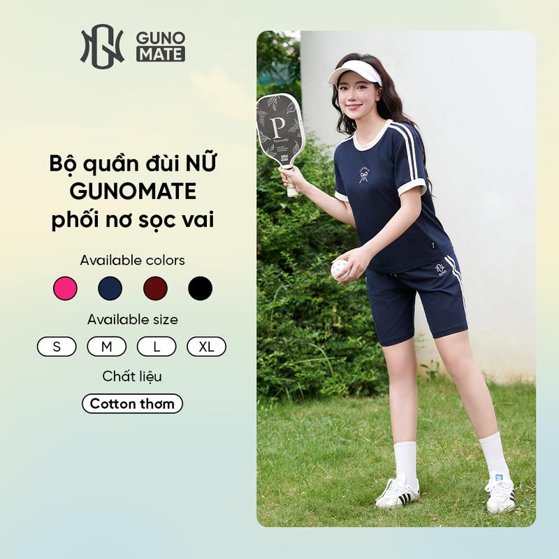 GUNO THOM- Set bộ quần áo nữ thơm phối nơ SP5 | 25BG99-