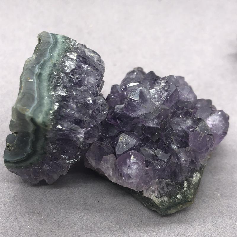 Đá tự nhiên thô, cụm amethyst, 100%, để Đồ Trang Trí tự làm, thích hợp cho phòng và văn phòng 5