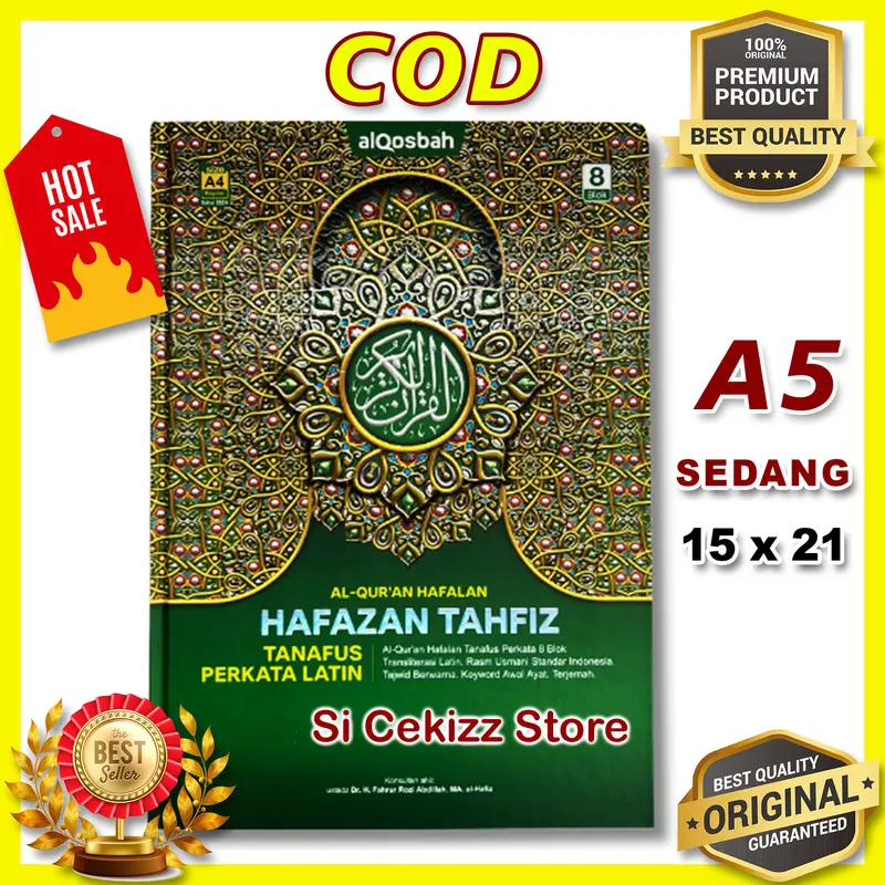Al Quran - Hafazan Tahfiz Tanafus Latin Perkata – A5 Sedang - ORIGINAL alQosbah 7