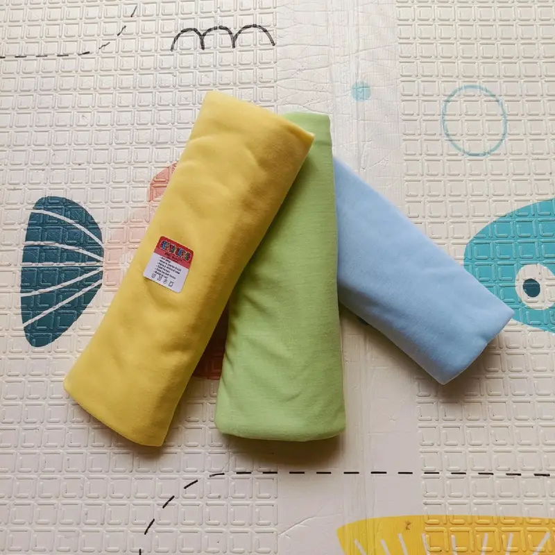 3pcs Bedong Bayi Persegi 110x90cm Warna Baby Halus Dan Lembut Alas Tidur cuci kering zoo pink bedong  instan premium Anak-Anak 1