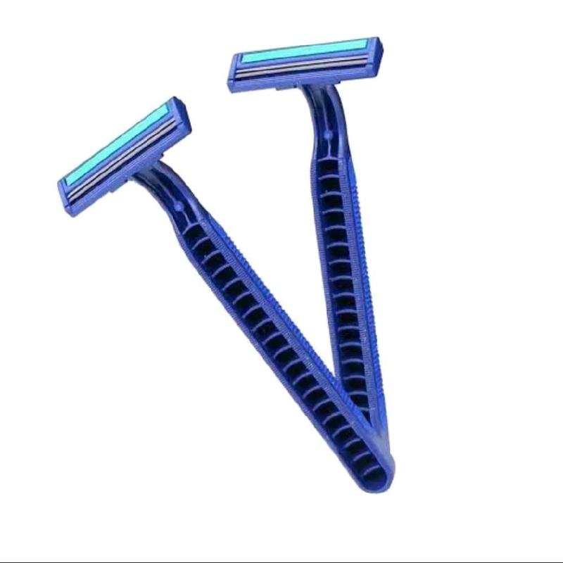 Alat cukur kumis jenggot tajam manual tiga mata silet blade baris pisau cowok pria 3