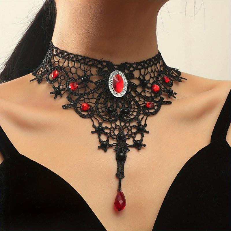 Product Introduction of Aksesoris Kalung Lace Resin Vintage Gaya Retro Elegan - Model Terbaru 4