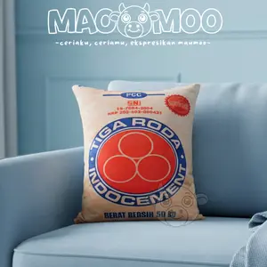 MaoMoo Bantal Sofa Semen Unik Ukuran M | Bantal Lucu | 3Roda | Holcim MM025