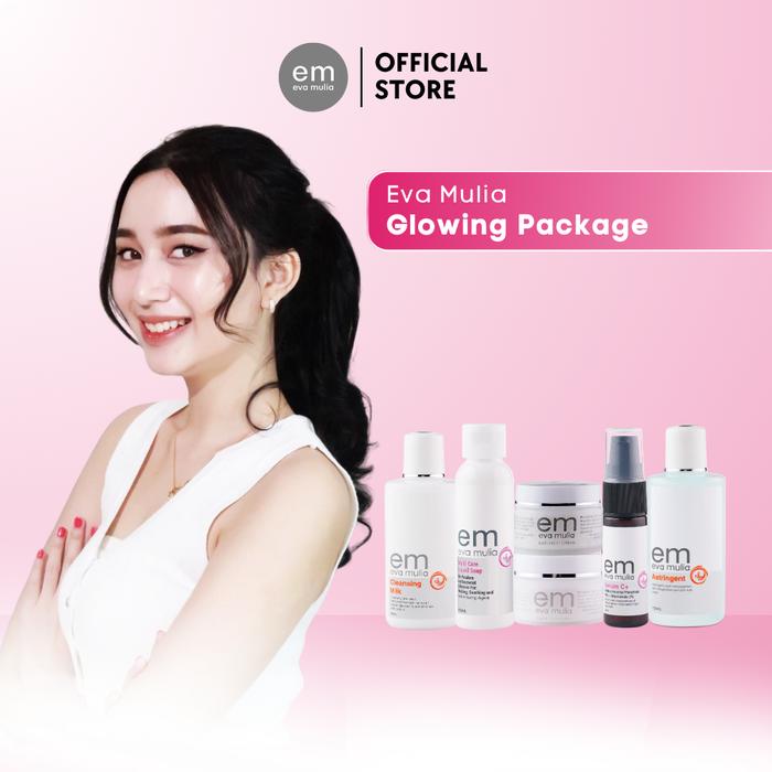 Gambar Eva Mulia Glowing Package - Serangkaian Produk Paket Untuk Mencerahkan Wajah dari Eva Mulia Skincare Kota Administrasi Jakarta Selatan Tokopedia