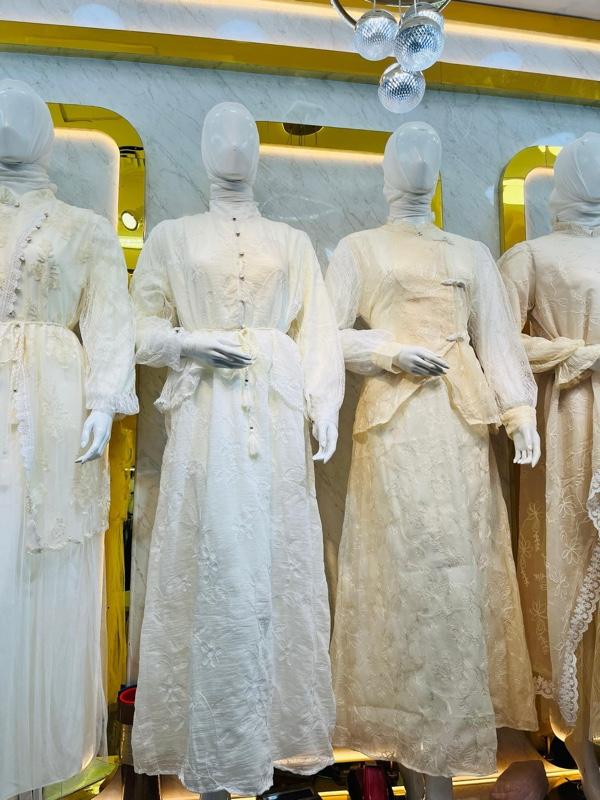 FLASH SALE GAMIS SERIES LEBARAN VIRAL IVORY BUTTER INNER OUTER TERLARIS 2026 Muslim Dress Mewah