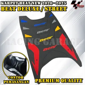 KARPET BEAT NEW DELUXE STREET CBS ABS ISS KEYLESS KEY LESS ALAS KAKI BORDES ALAS PIJAKAN TATAKAN KAKI MOTOR 2020 2021 2022 2023 2024 2025