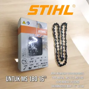 Rantai Chainsaw STIHL MS 180 ORIGINAL 16inch Rantai Potong Kayu