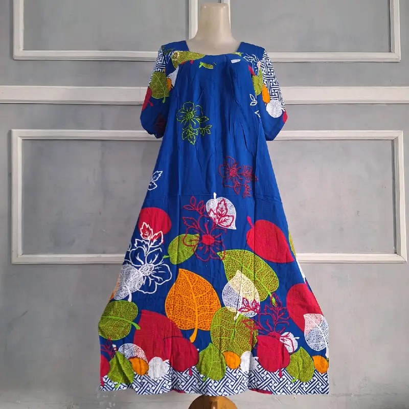 Daster Hengky Sikak motif F Laut & Trisula warna Ld 120cm Pb 110cm Non busui Nyaman di pakai Tidur 7