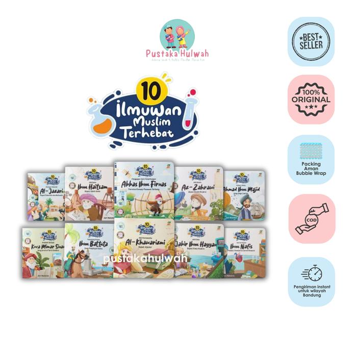 Gambar 10 Ilmuwan Muslim Terhebat (Paket Buku Cerita Anak mulai Usia 3+) - - dari Pustaka Hulwah - Islamic Books Kota Bandung Tokopedia