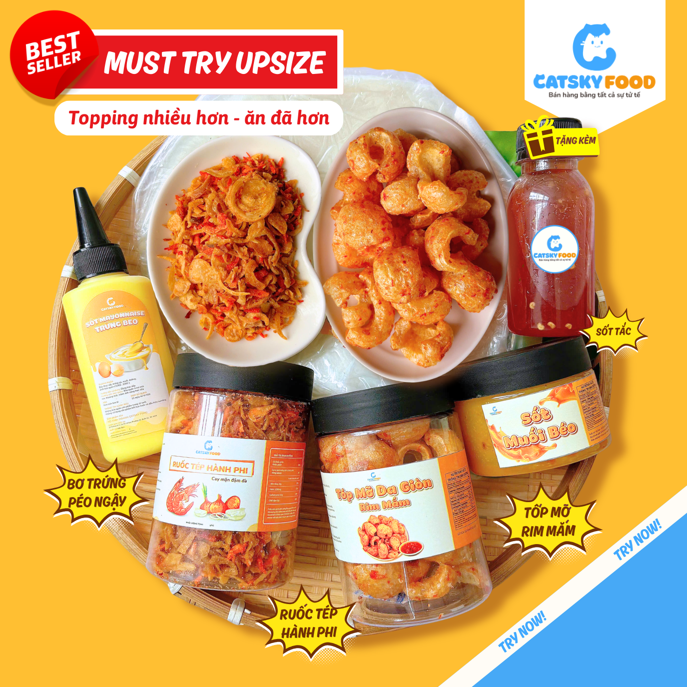[COMBO Bánh Tráng Must Try] Bánh Tráng Phơi Sương Catsky Foo