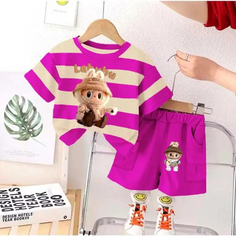 STELAN ANAK PEREMPUAN MOTIF LABUBU / VIRAL STELAN ANAK PEREMPUAN TERMURAH / TERLARIS Setelan 2
