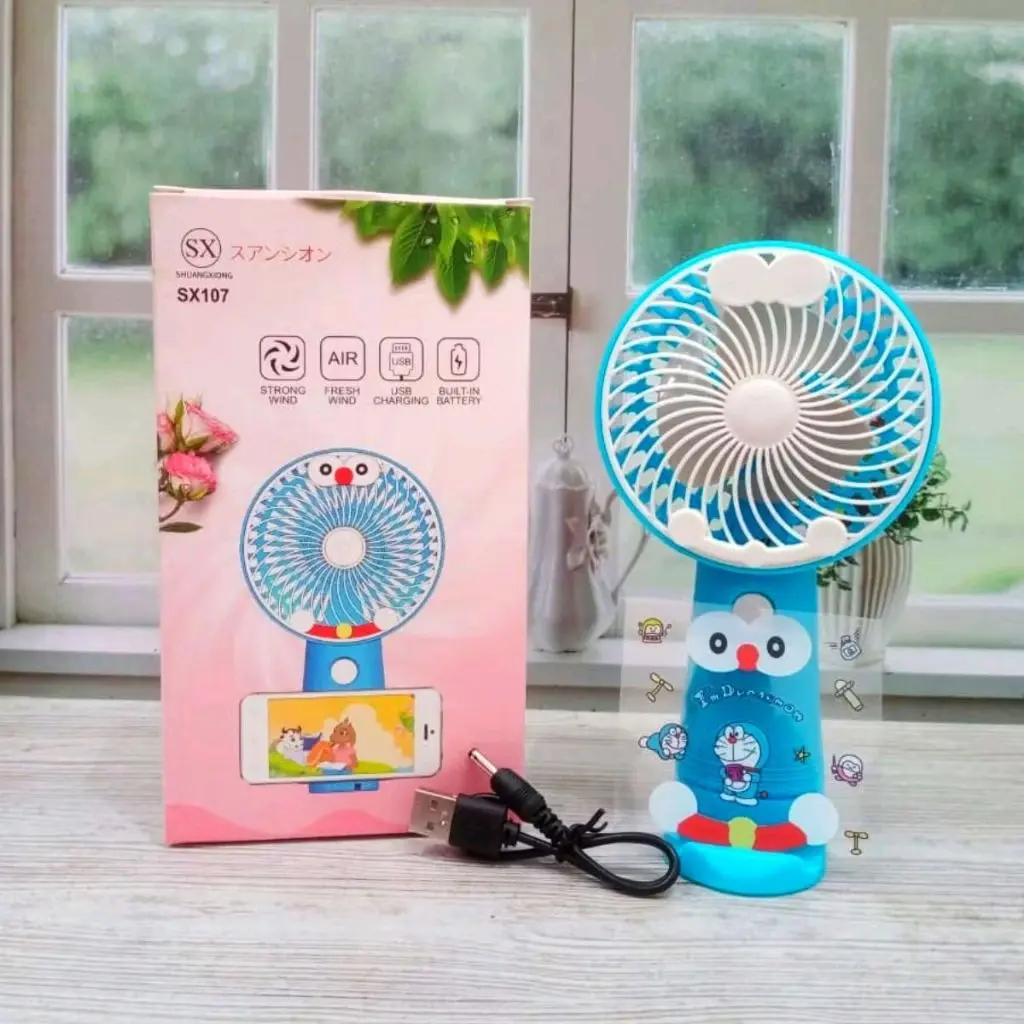 Kipas Angin portable SX107 Kipas mini genggam tangan karakter
