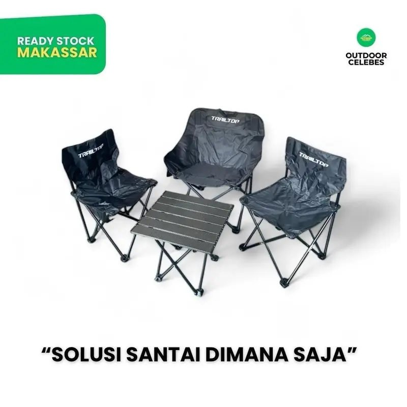 ( Makassar)kursi lipat portabel outdoor Camping Kursi Portable speeds dan trailtop 8