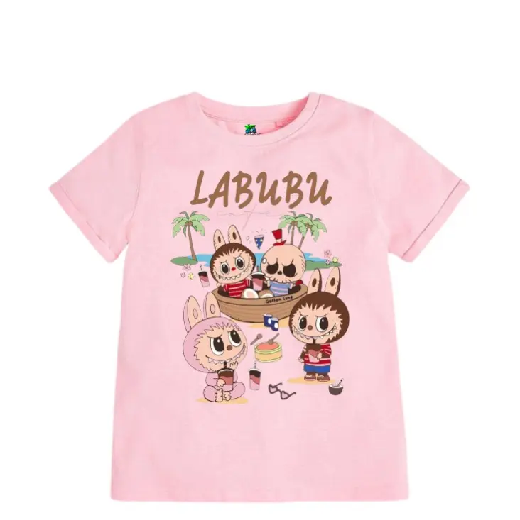 Kaos distro anak Labubu untuk anak laki-laki dah perempuan Fashion Baju 8
