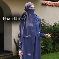 Gambar HIJABERLIN - Hawa Overhead Khimar Dress Terusan Berlengan - Gamis Syari Umroh Haji Premium - Amber, LXL dari Hijaberlin Kota Depok 4 Tokopedia