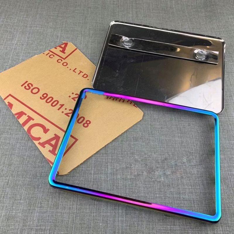  Khung Titan biển số titan kèm Mica nhựa - chống nước phù hợp các loại xe Loại 1 