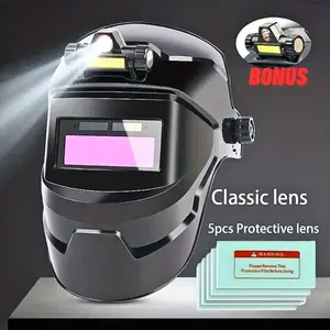 CLYNE Helm Las Otomatis Auto Dimming Kacamata Topeng las listrik full wajah LED - CL281