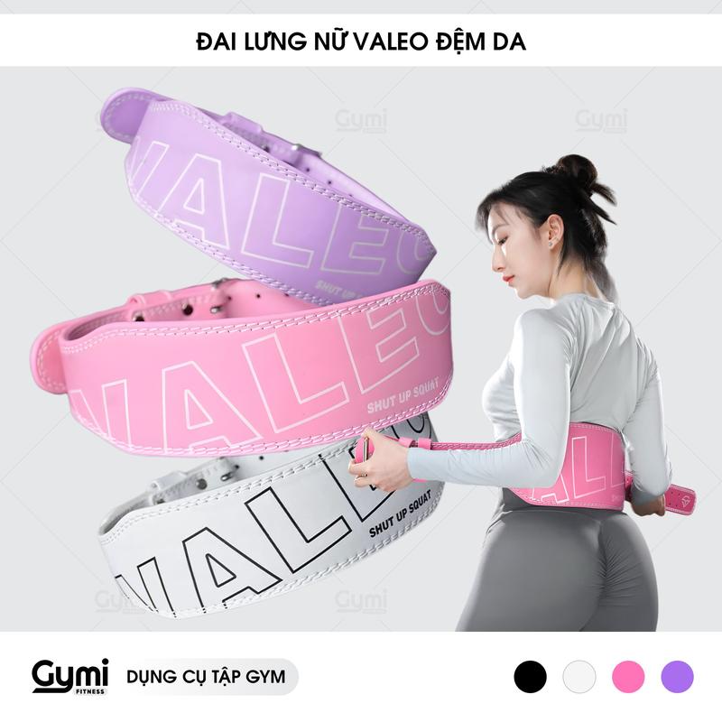 Đai Lưng Tập Gym Da Màu Valeo Có Đệm Mềm, Giúp Luyện Tập Thể Thao, Hỗ Trợ Squat, Tập Tạ  Sport