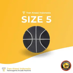 Bola Basket Ukuran 3-5 Warna Hitam dan Orange II keples starshop