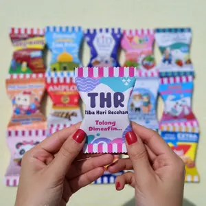 1 PACK ISI 10 LEMBAR AMPLOP LEBARAN PERMEN - KETUPAT AMPLOP THR Kertas Paper