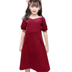 Dress anak usia 2-9 tahun luciana scuba fashion Cewek