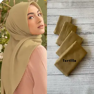 HIJAB SEGI EMPAT POLOS VOAL PREMIUM ORIGINAL TERBARU / JILBAB SEGI EMPAT POLOS COTTON VOAL PREMIUM / KERUDUNG SEGI EMPAT VOAL POLOS PREMIUM SQUARE WARNA SCARF Atasan Wanita