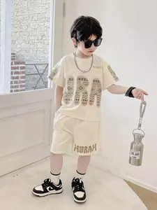 stelan pakaian baju dan celana anak laki laki umur 3-13 tahun motif terBARU hurah