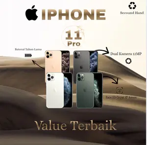 GMA IPHONE 11 PRO 64GB | 256GB SECOND FULLSET ORIGINAL 100% All OPERAT0R KONDISI PERFECT