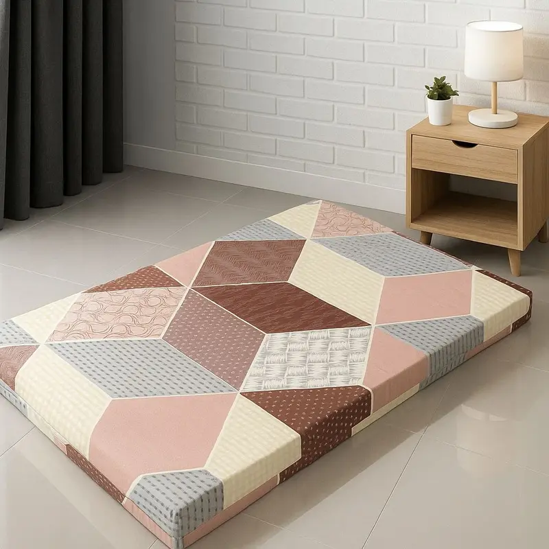 Alas Setrika Busa Jumbo Portable Uk 100x60x5 Alas Gosok Anti Lengket Tahan Panas Busa Padat Terdapat tali untuk mengikat gulungan Gantungan 3