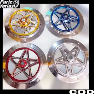 SPINER COVER PENUTUP KIPAS MODEL BINTANG BEAT, MIO, SCOPY, FULL CNC 5 WARNA