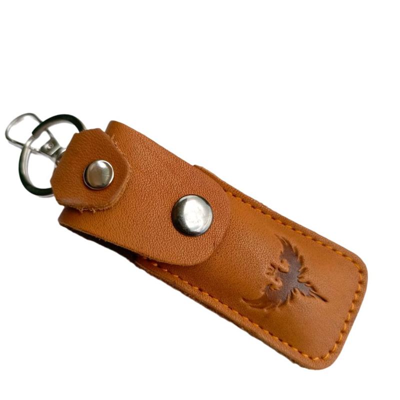 Gantungan kunci mini  kulit asli full murah case lighter korek 3