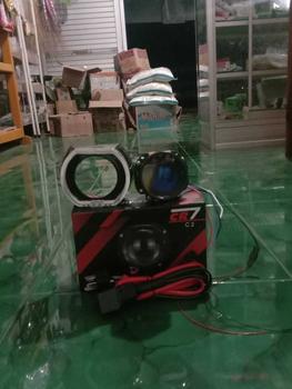 Product Review of PAKET BUNDLING Lampu Utama Biled CR7 C2 Gen 2 Original Golden Shell Blue Lens Plus Devil Eye Premium Biled Flat Cut High Low from z**. I** H**👊 0