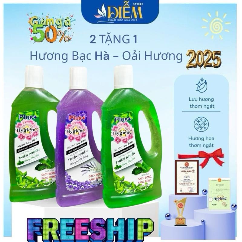  2 TẶNG 1 Nước Lau Sàn – Hương Bạc Hà - Oải Hương Thơm mát . 