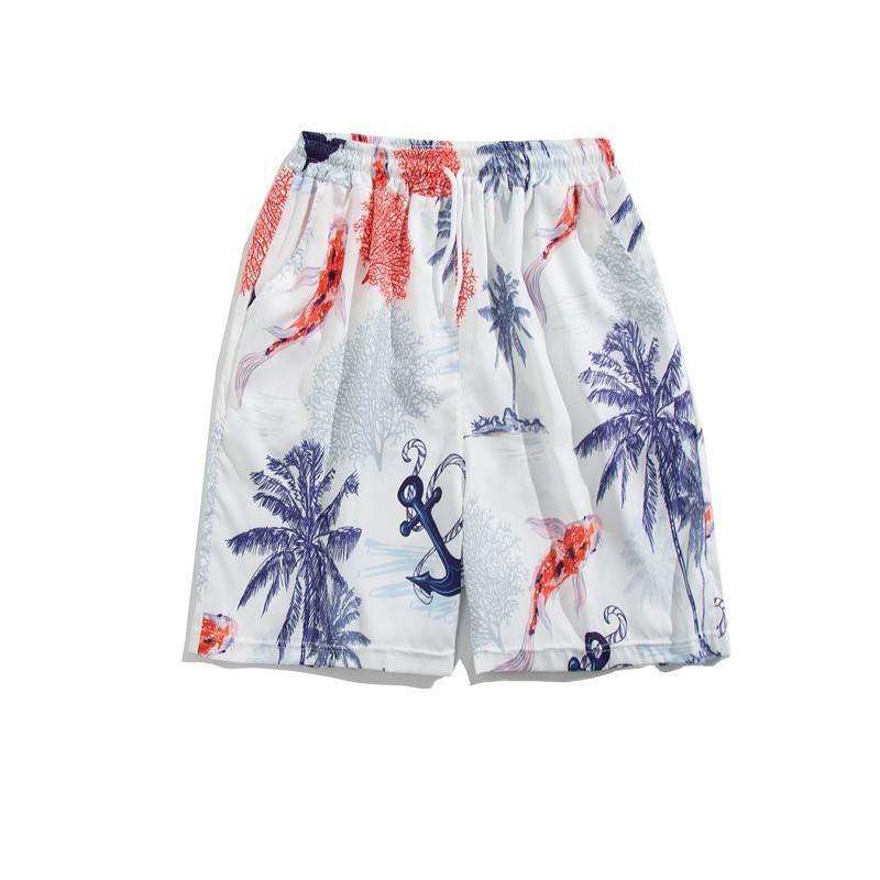 Product Introduction of Live unbridled Fashion Summer Seaside Vacation Floral Shorts Men's Casual  Shorts Loose Beach Pants 9