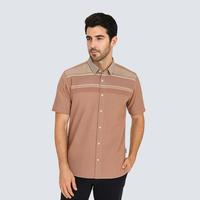 Gambar HIZZAGHI Baju Kemeja Pria Dewasa Lengan Pendek Slim Fit Katun Adem Kasual Motif Salur Modern Terbaru Kain Nyaman - S dari HIZZAGHI Kab. Garut 1 Tokopedia
