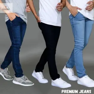 Celana Jeans Pria Skinny Panjang Melar Slim Fit