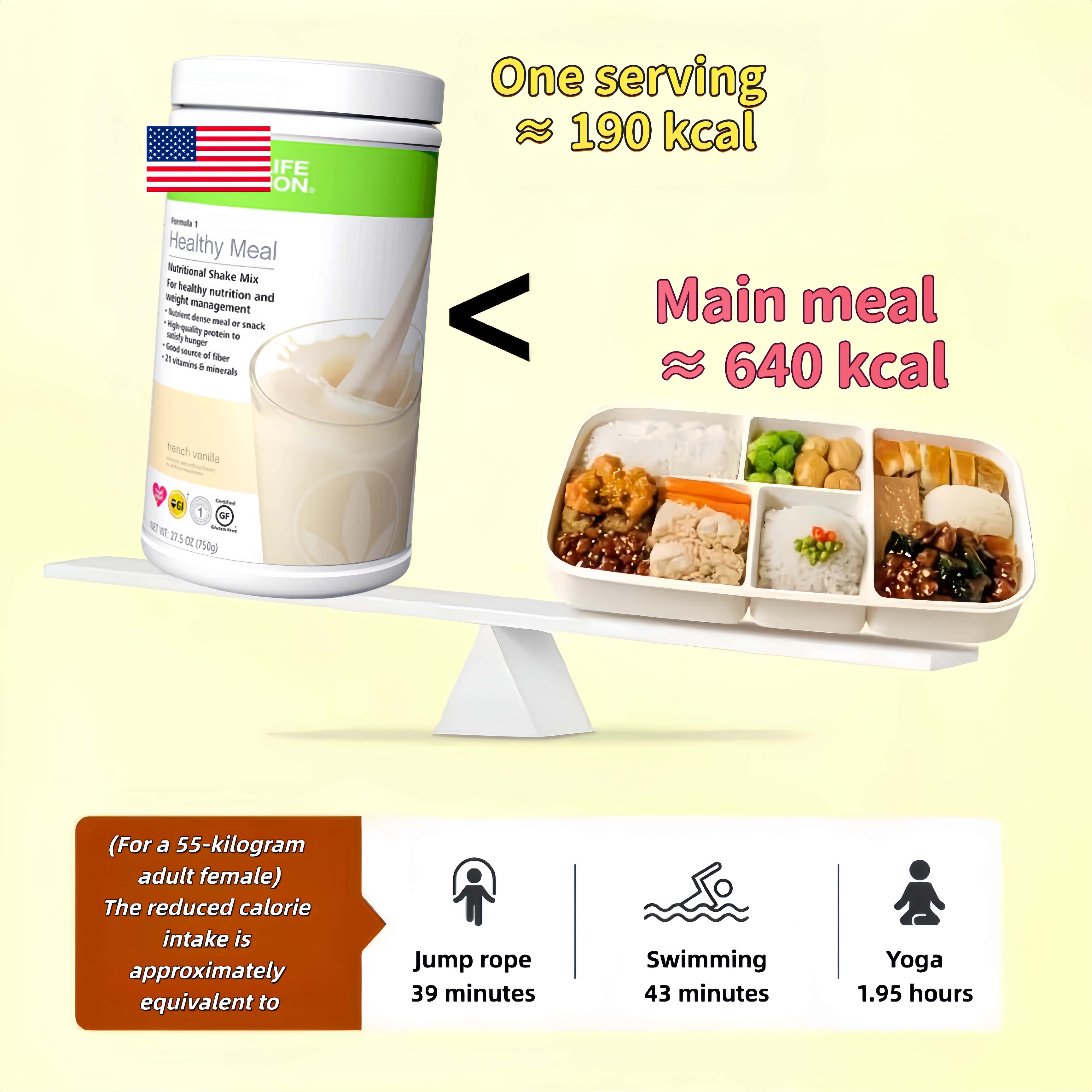 Herba F1 protein shake meal replacement for fat loss 550g meal replacement