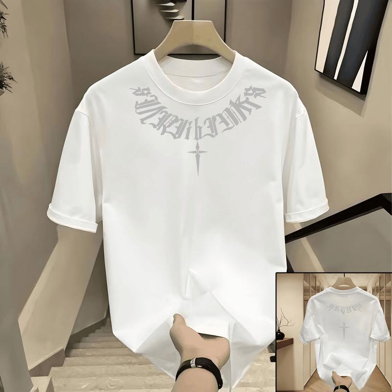 Product Introduction of Áo thun nam nữ cổ tròn mới xu hướng mùa hè tay ngắn dáng rộng 100% cotton, áo thun in hình âm nhạc, quần áo nặng nề cỡ lớn cho cặp đôi cao cấp mùa hè H-1379. 10