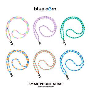 Bluecorn Rainbow Color Block Beaded  Shoulder Strap – Versatile Phone Lanyard & Camera Chain