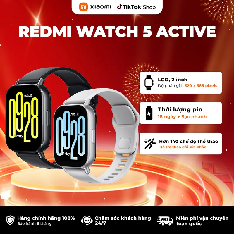 Đồng Hồ Thông Minh Xiaomi Redmi Watch 5 ACTIVE - BH 12 tháng - Phiên bản quốc tế | BigBuy360 - bigbuy360.vn Đồng Hồ Thông Minh Xiaomi Redmi Watch 5 ACTIVE - BH 12 tháng - Phiên bản quốc tế | BigBuy360 - bigbuy360.vn