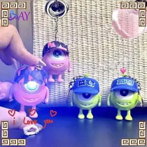 Led I Love You Gantungan Kunci Monster Gantungan Kunci Bersuara Key Chain Lucu Gantungan Kunci Bunyi