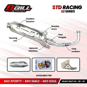 Knalpot Standar Racing Original Sbill Project (Titan Series) Type Motor Mio Sporty Mio Smile Mio Soul M3 Mio J