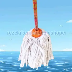 [Super Murah]Pel Lantai Sumbu Bulat Gagang Kayu/Refill Pel Sumbu Bulat /Pel Lantai Bulat Murah Gagang Kayu