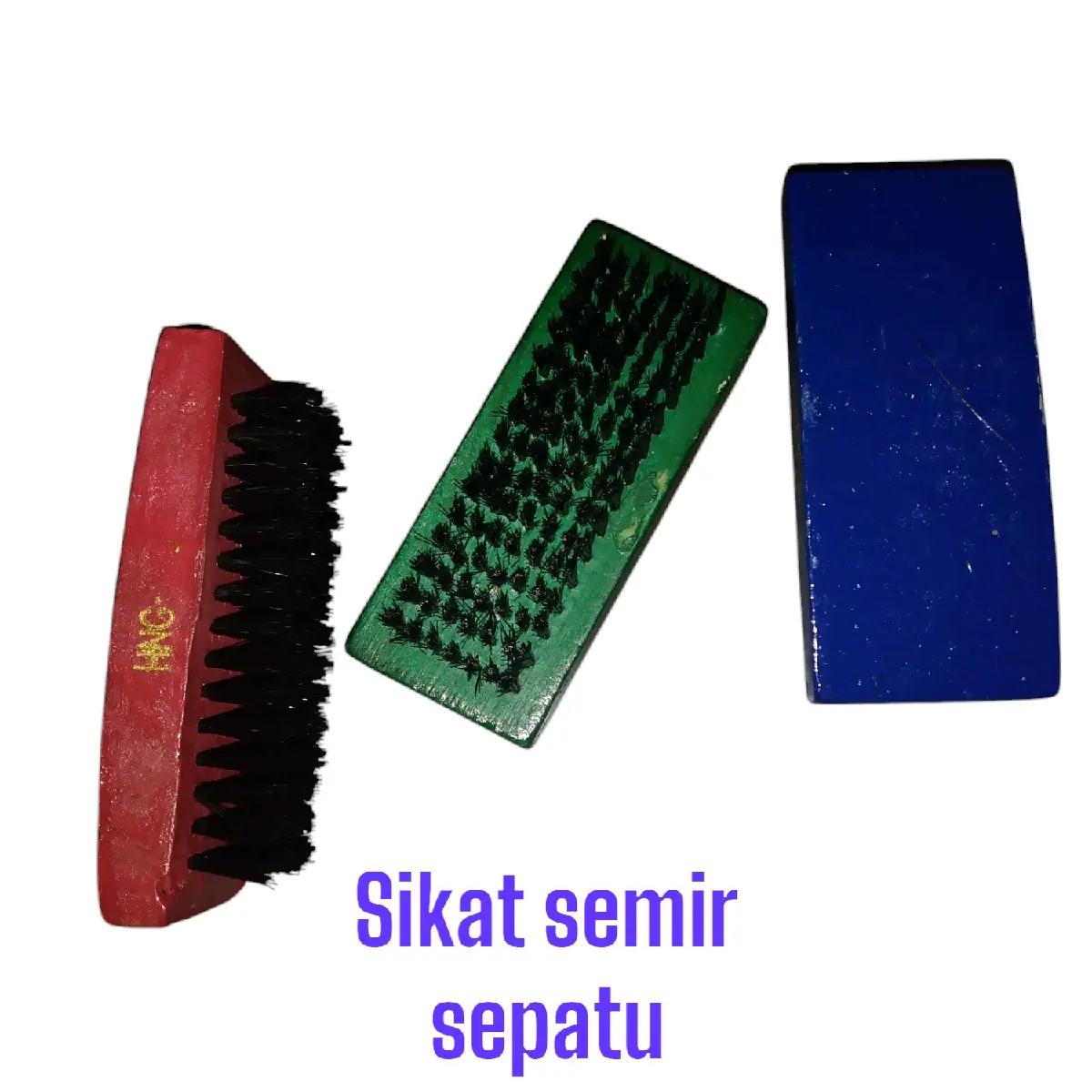 1pcs sikat kayu eterna sikat semir sepatu