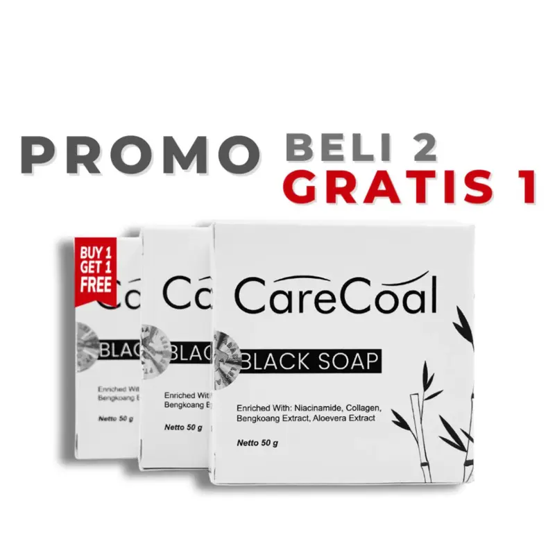 Termurah Sabun CARECOAL BLACK SOAP Sabun Mandi Untuk Mengatasi Kulit Gatal dan Mencerahkan Kulit Perawatan Tubuh 4