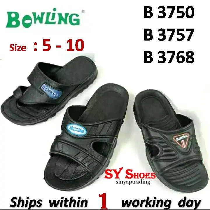 "Bowling"(5-10) Adult PVC Anti Slip Sandals (B 3750)(B 3757)(B 3768)