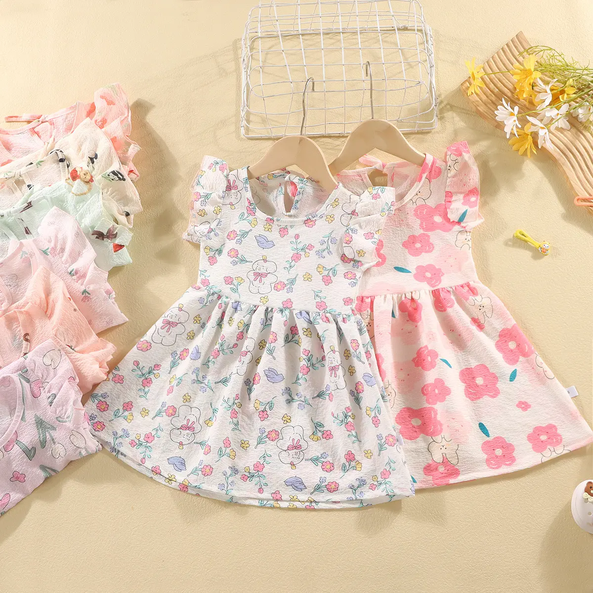 DRESS ANAK INARA BAJU PEREMPUAN BAHAN KATUN ADEM TALI BAGIAN LEHER
